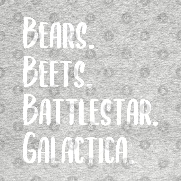 Black Bears Beets Battlestar Galactica by AdelDa19